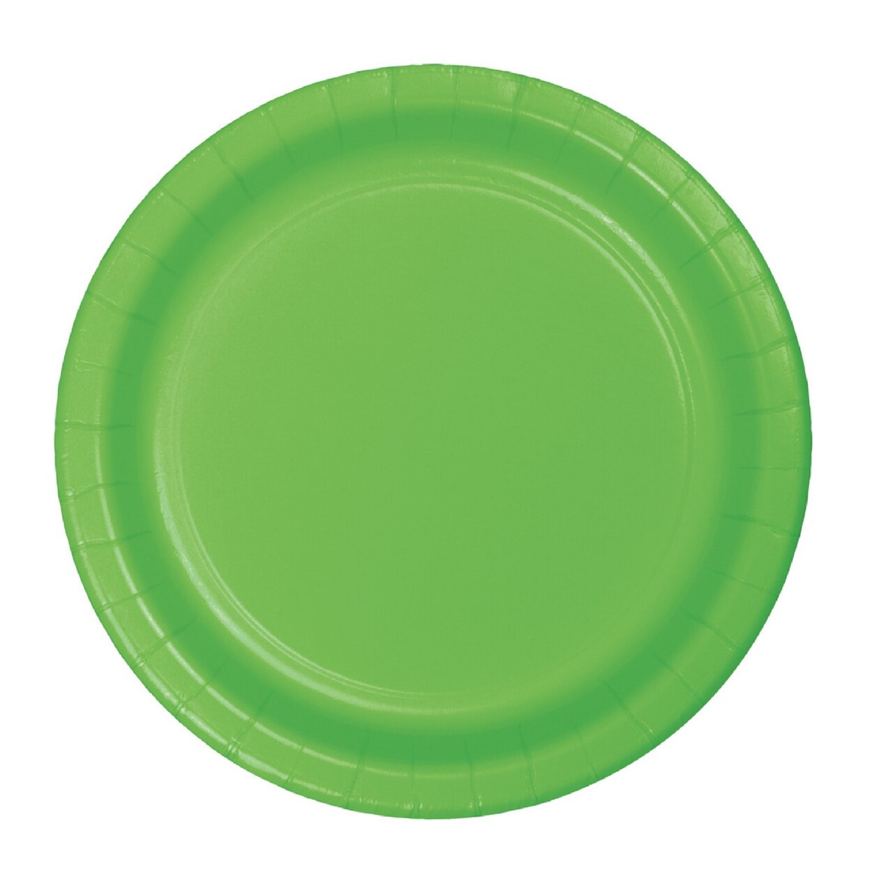 Party Central Disposable Round Dinner Party Paper Plates - 9" - Green - Club Pack of 96